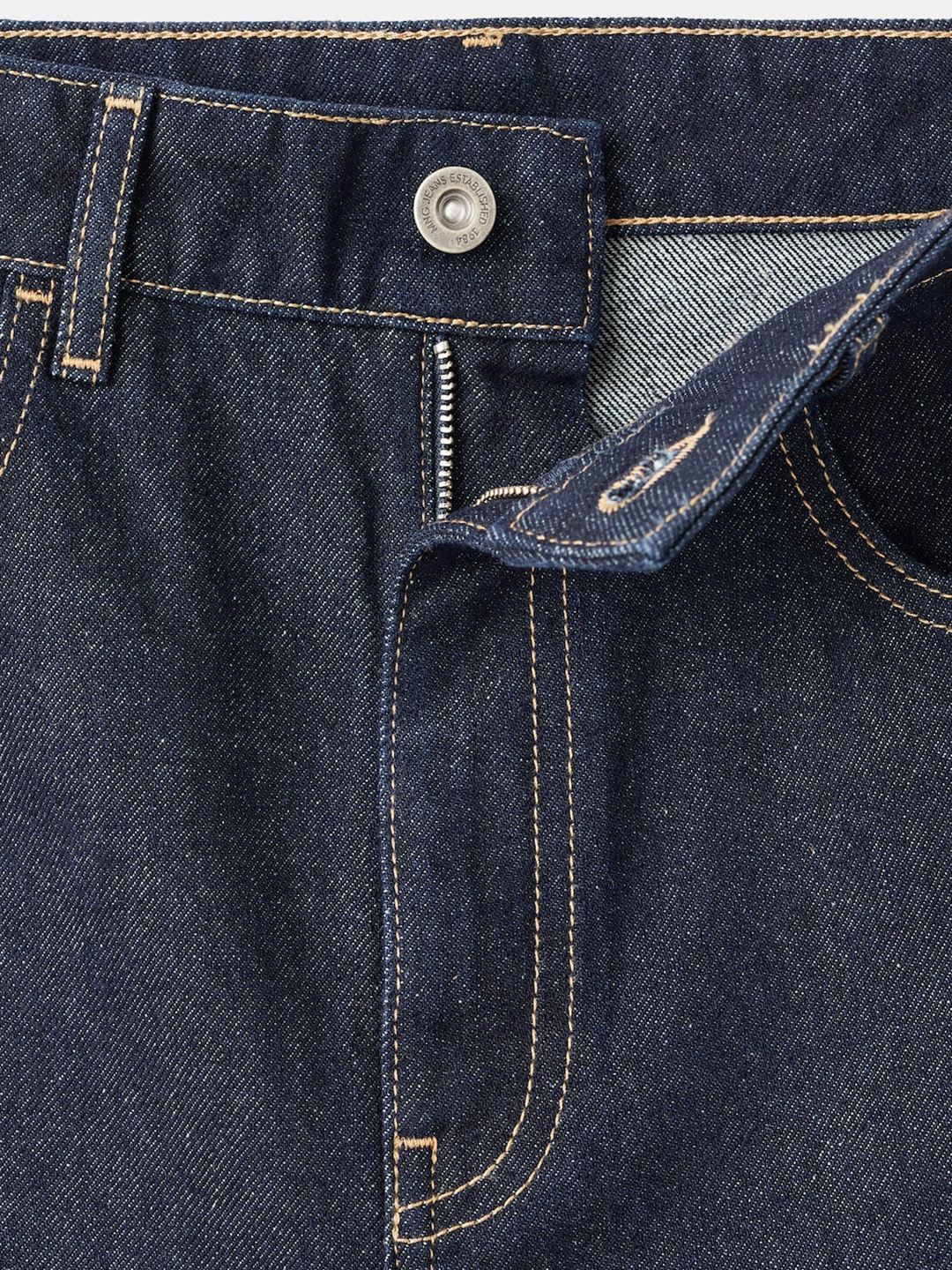Pure Cotton Mid-Rise Barrel Fit Jeans