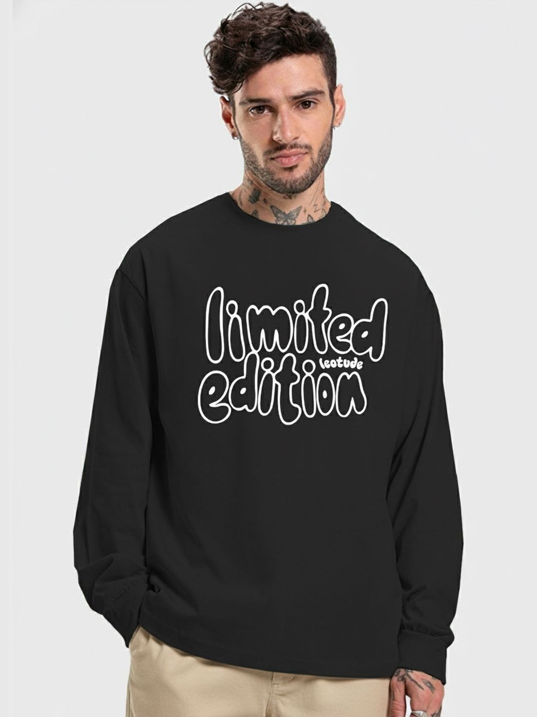 Leotude Men Typography Printed T-shirt