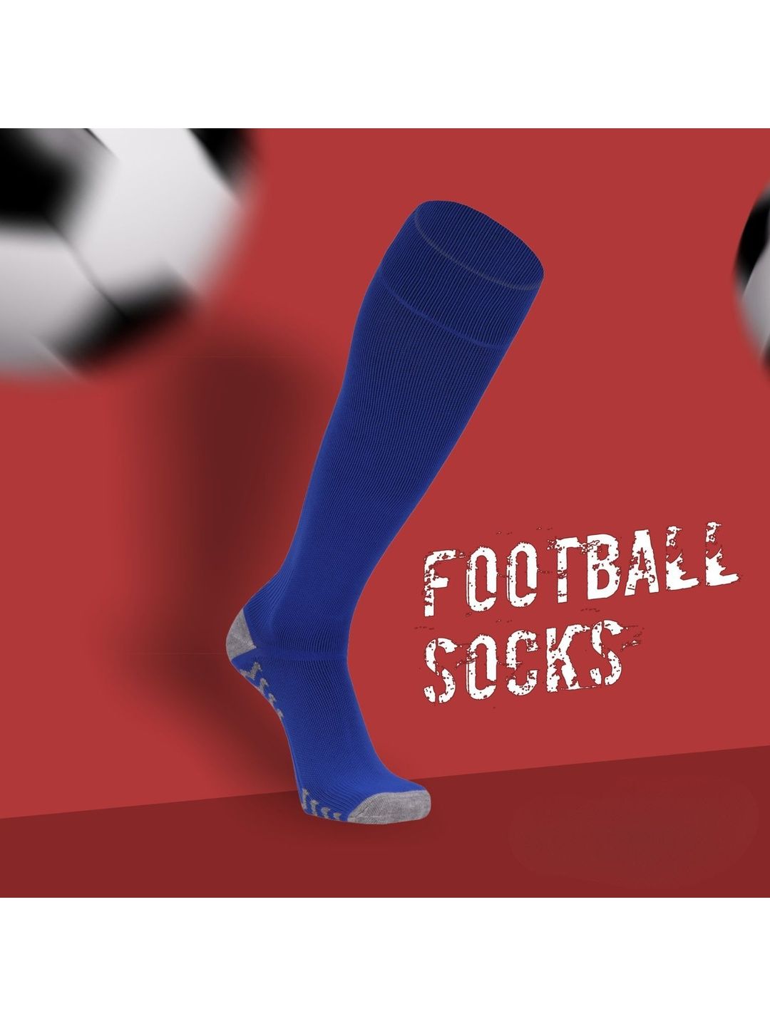 HEBTROCO Men Breathable Knee-Length Football Socks