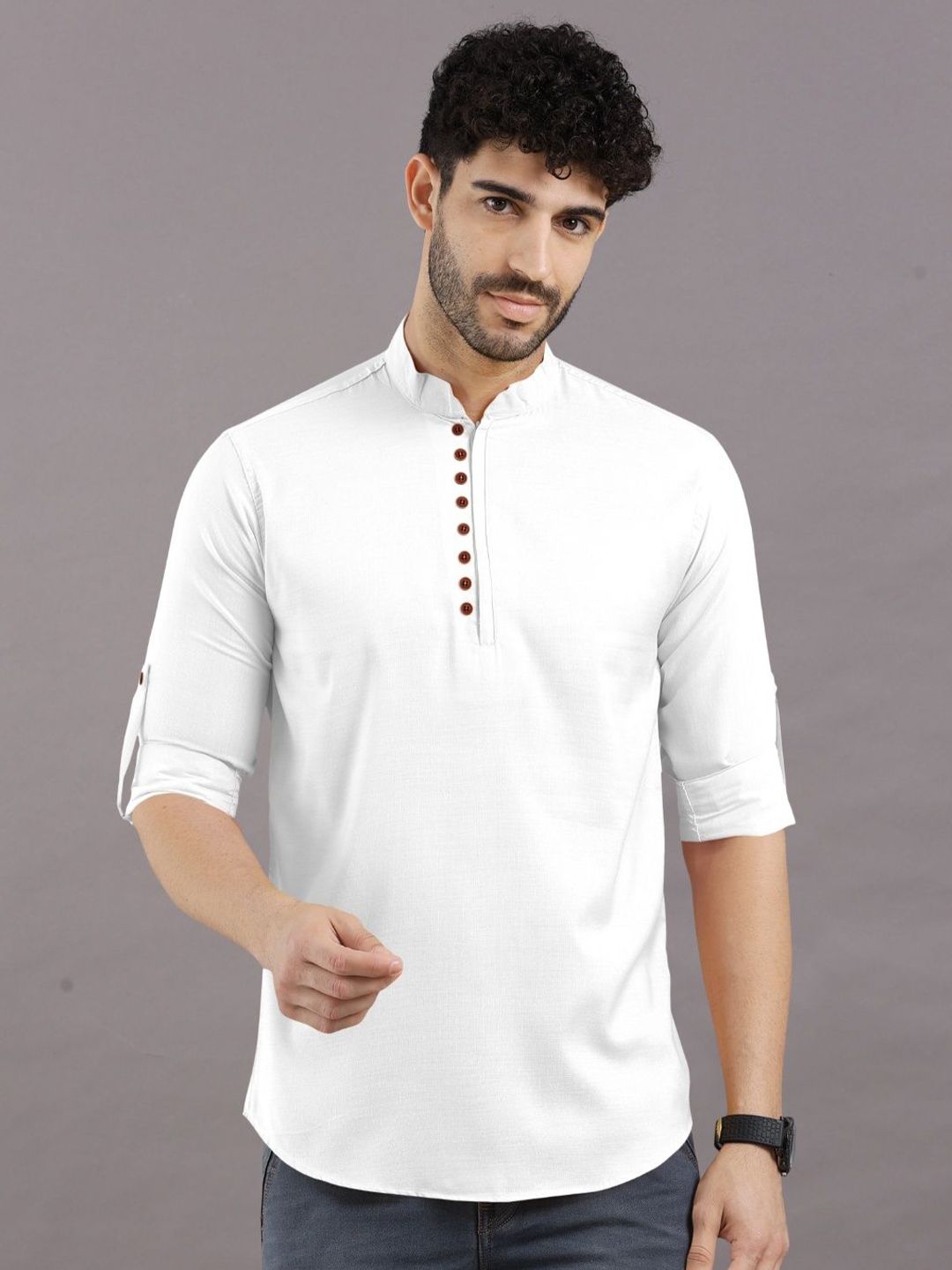 VTEXX Men Thread Work Kurta