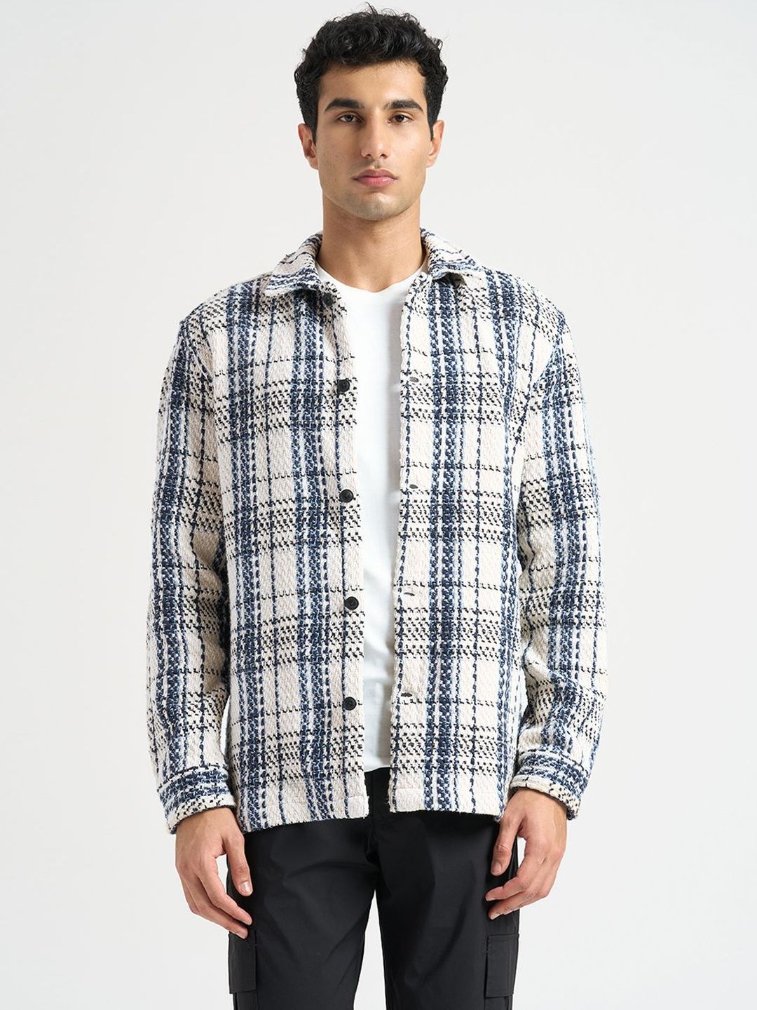 SELECTED Men Checked Woven Jacket