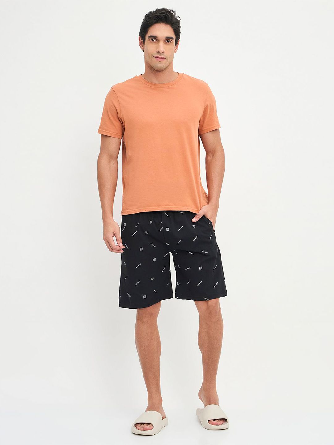 ALIZA Men Printed Lounge Shorts