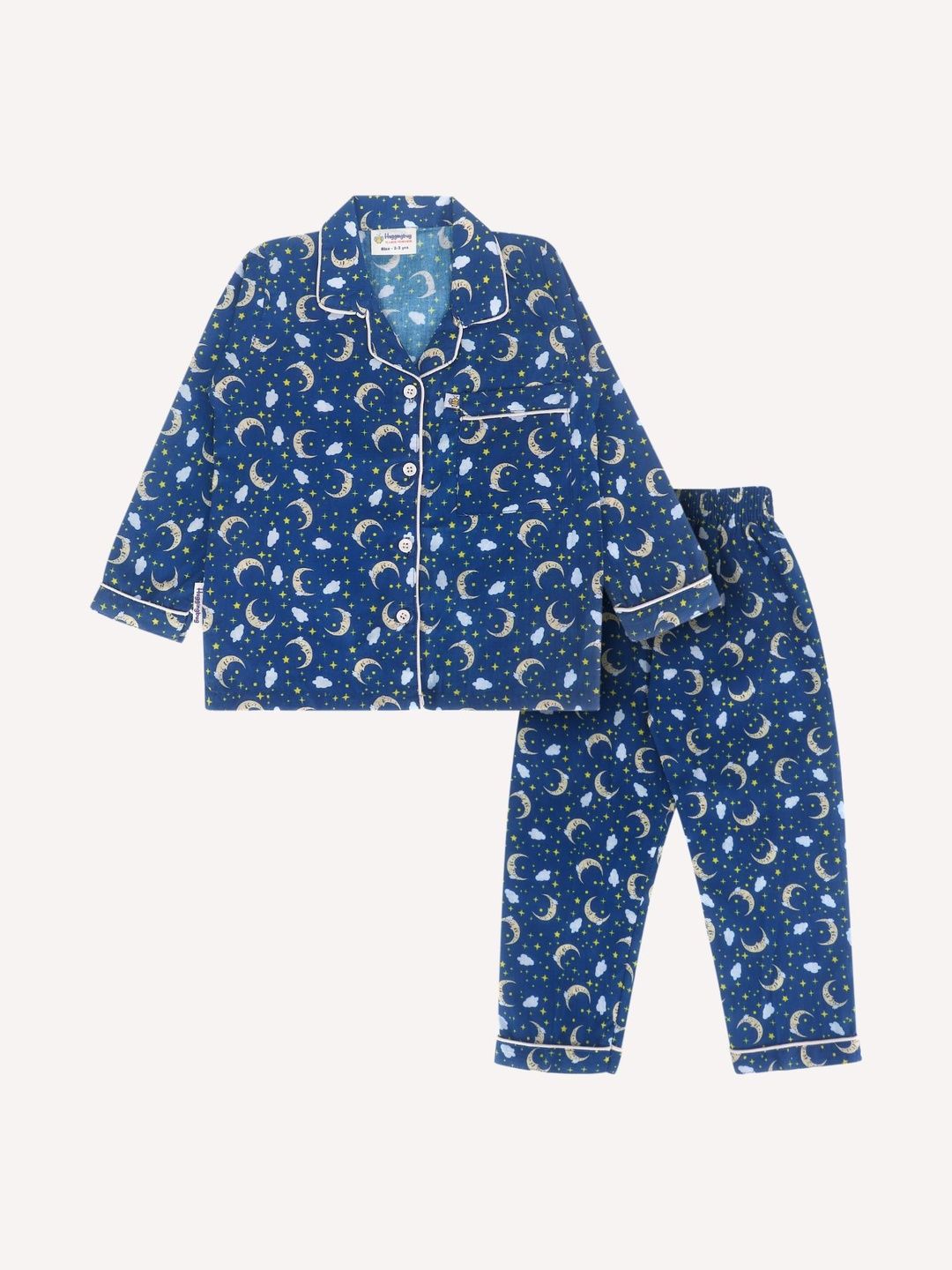 Huggingbug Unisex Kids Printed Night suit