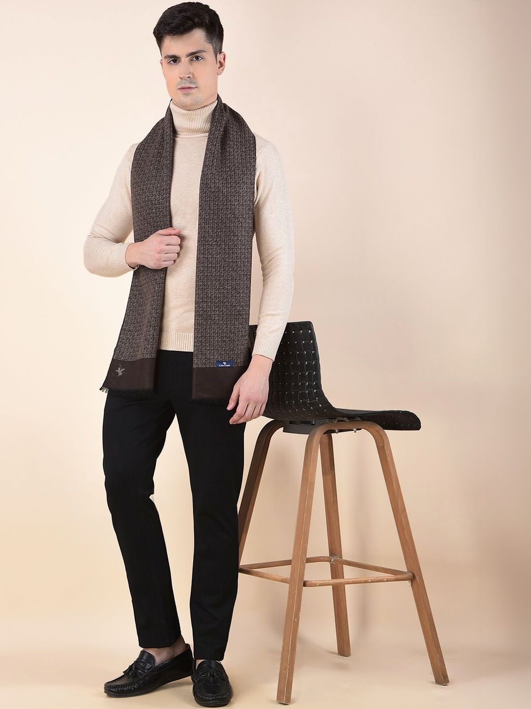 Cantabil Men Patterned Acrylic Mufflers