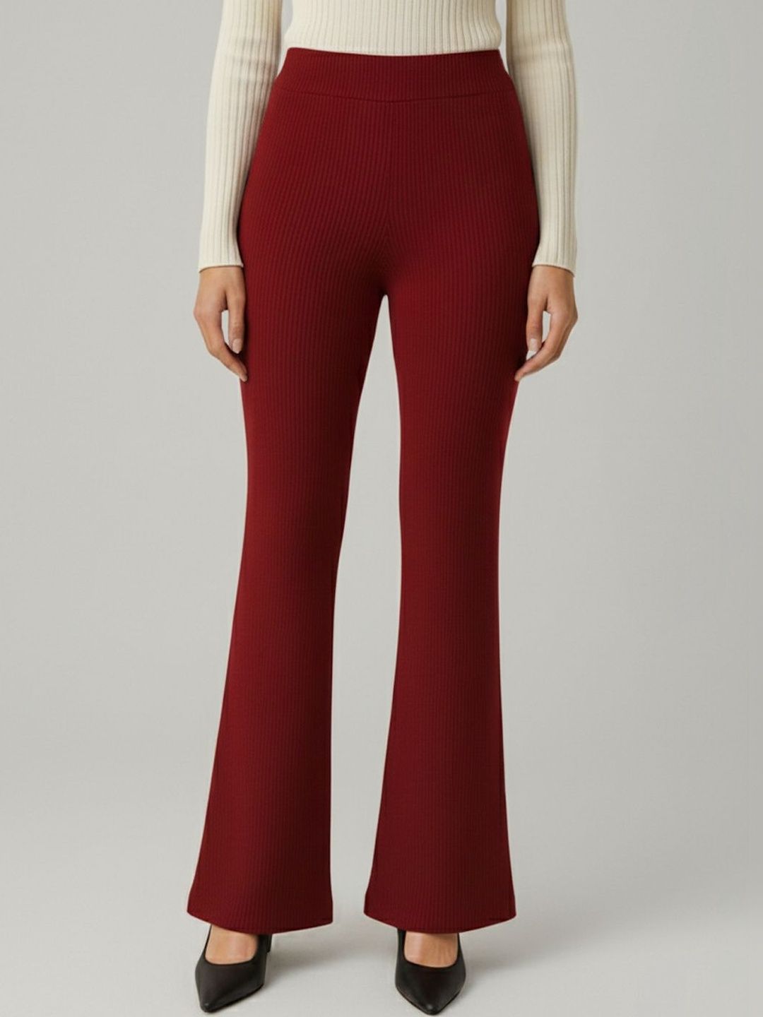 Plus Size Women Comfort Wrinkle Free Trousers