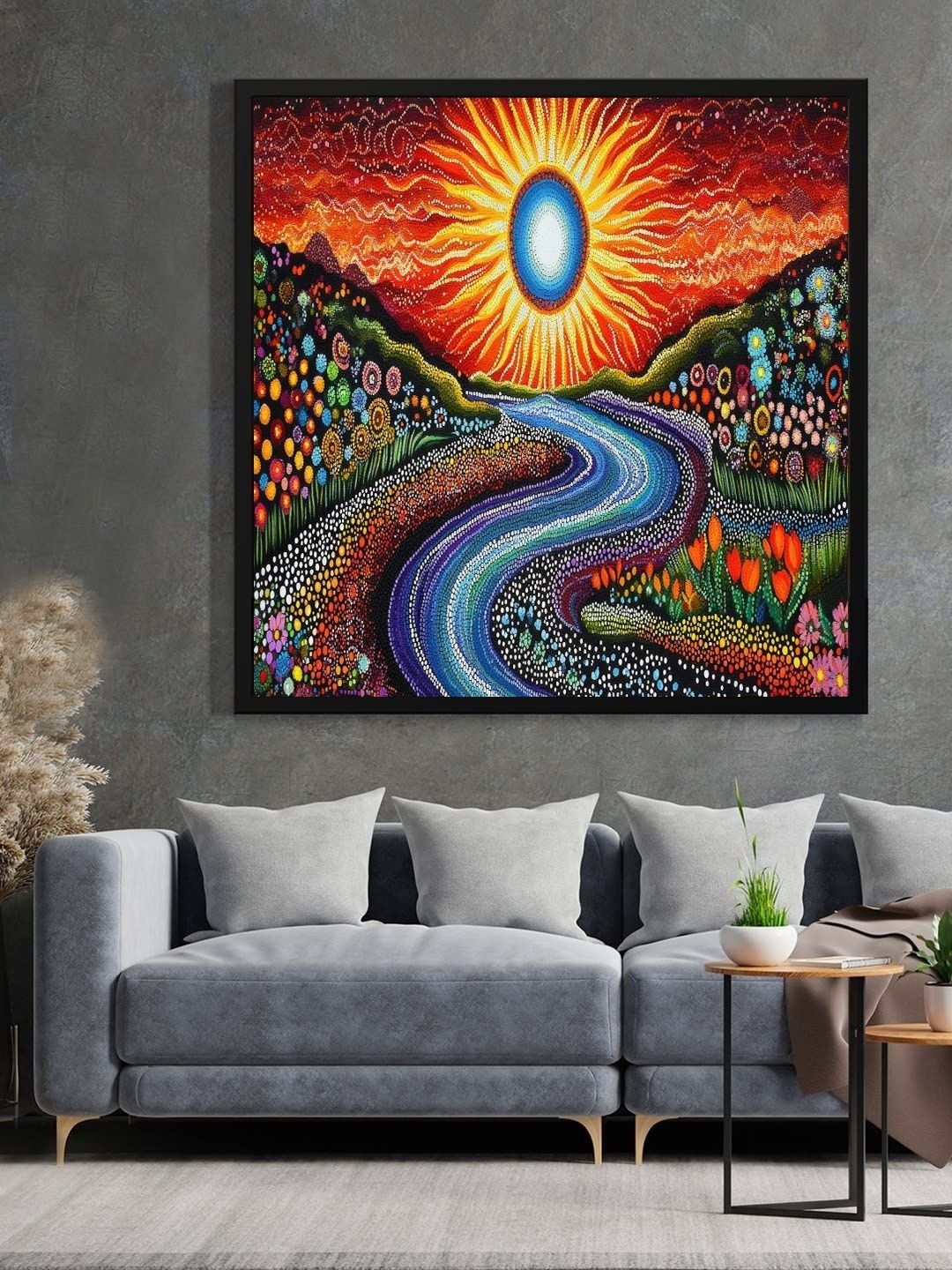 DECOR DADDY Multicoloured Canvas Other Wall Paintings