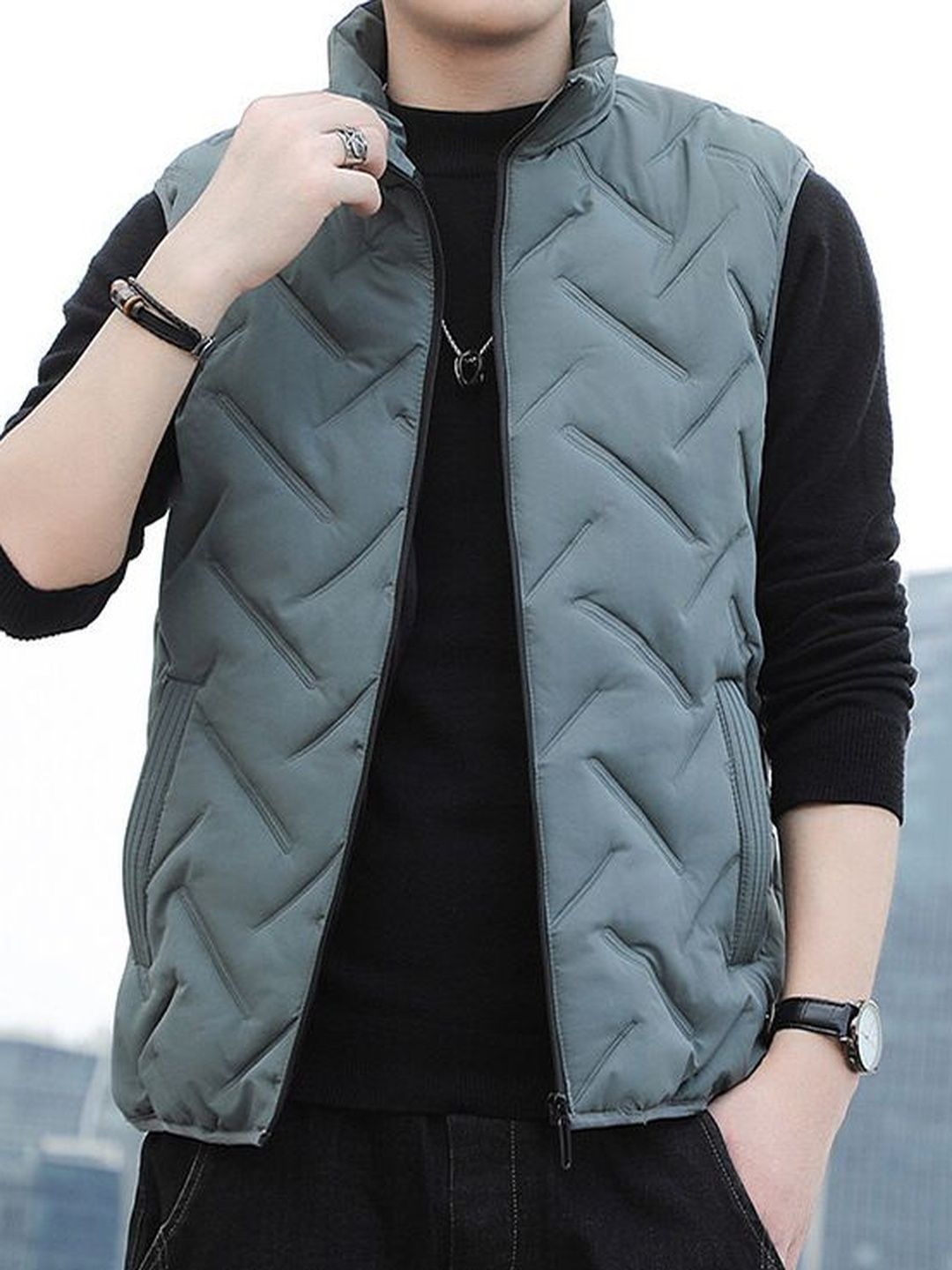 StyleCast x Revolte Stand Collar Puffer Jacket