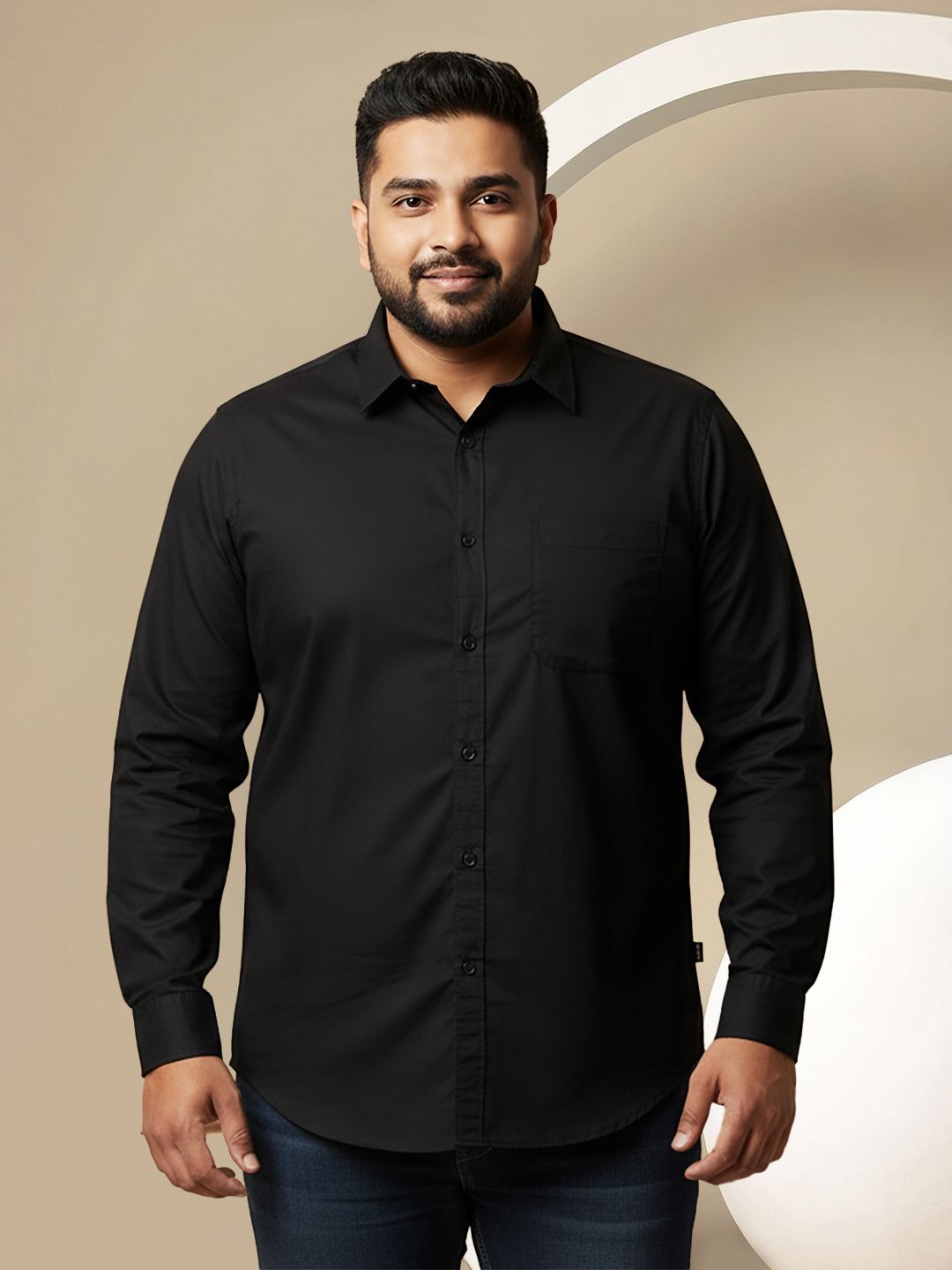 Sztori Plus Size Comfort Fit Casual Shirt