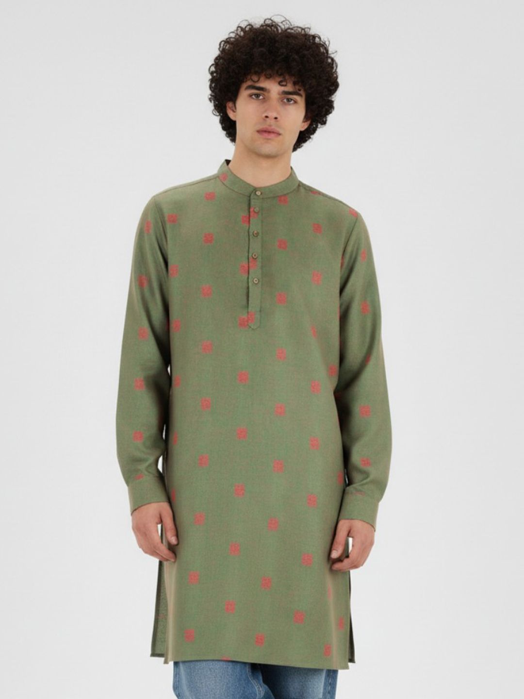 Anouk Rustic Geometric Printed Kurta