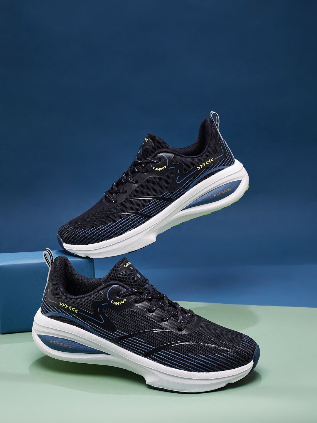 Campus GLITCH Men Mesh Running Sports Shoes