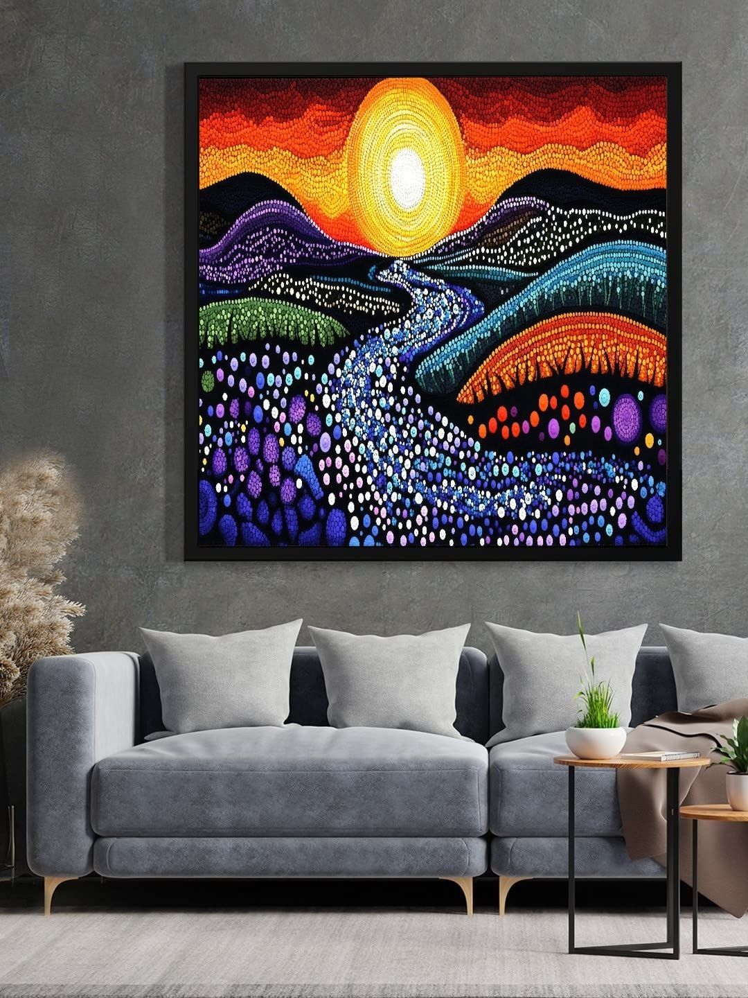 DECOR DADDY Multicoloured Canvas Other Wall Paintings