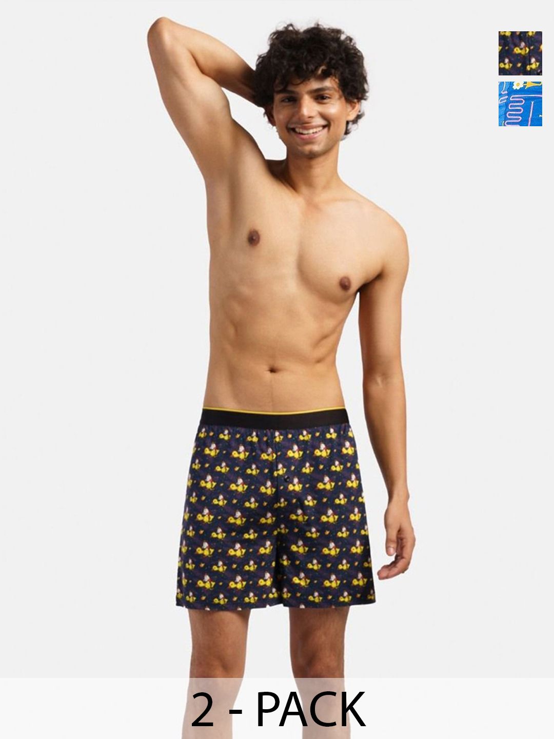 bummer Men Pack Of 2 Printed Boxers