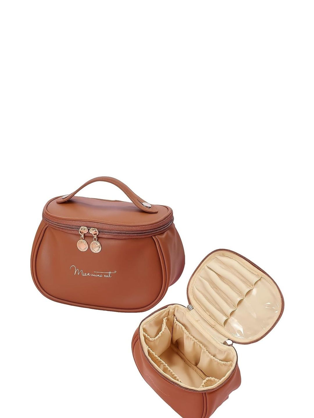 Mebo Brown Set of 1 Water Resistant Makeup Organiser Organisers