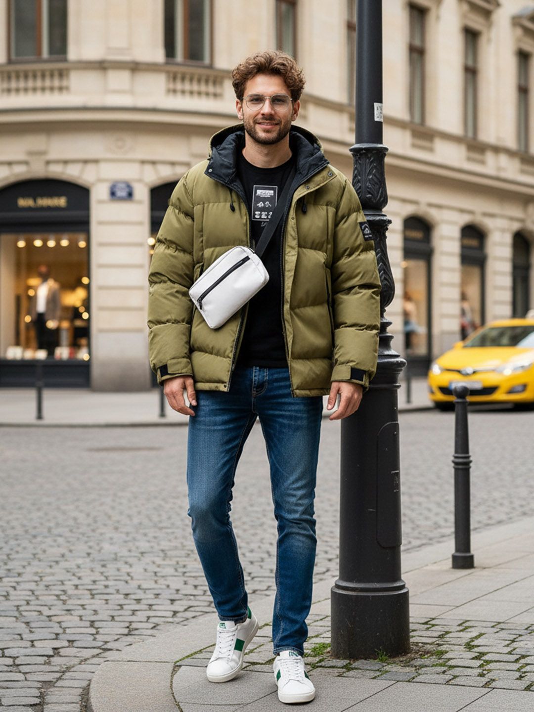 Mast & Harbour Hooded Quilted Jacket