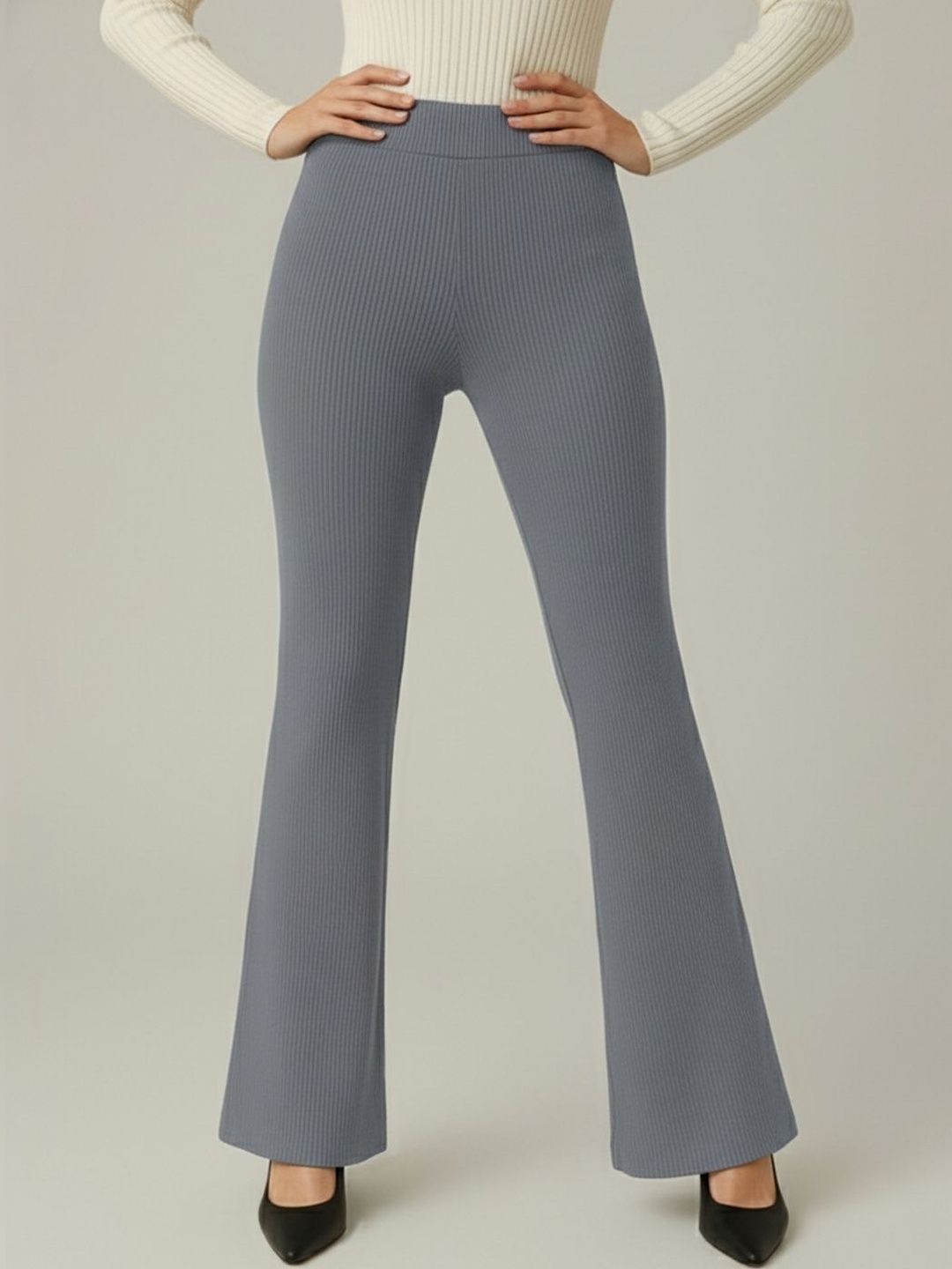 Plus Size Women Comfort Wrinkle Free Trousers