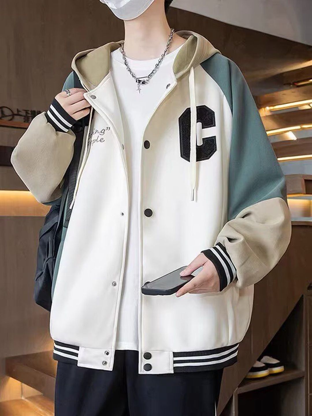 StyleCast x Revolte Men Colourblocked Casual Jacket