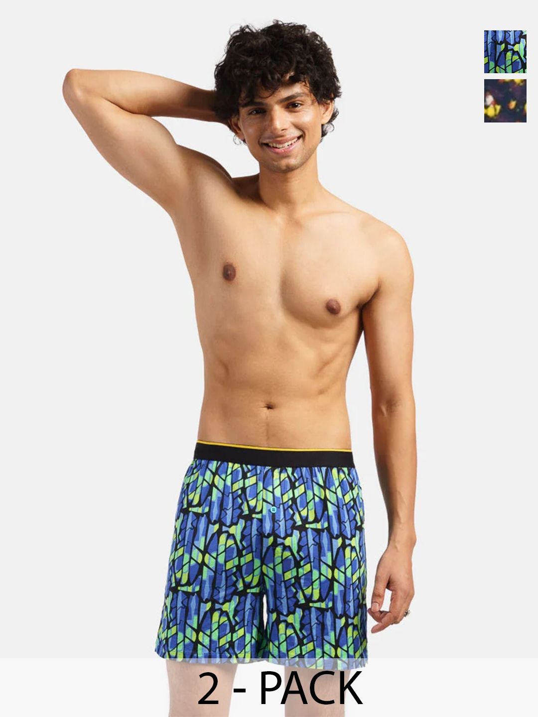 bummer Men Pack Of 2 Printed Boxers