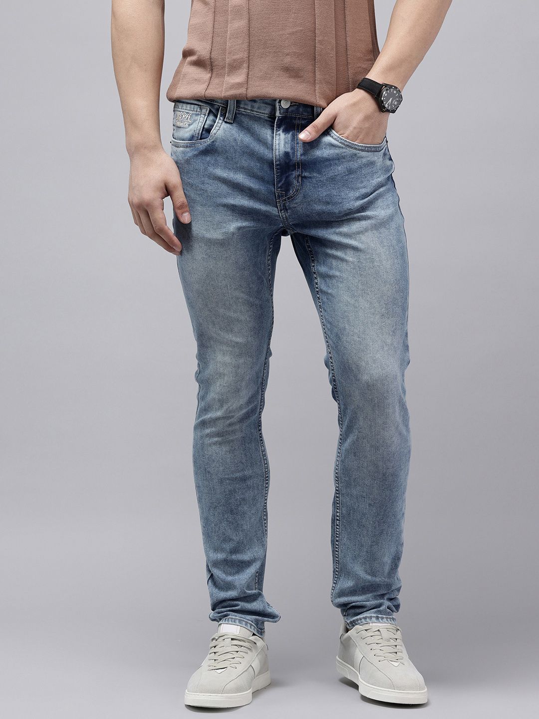 U.S. Polo Assn. Denim Co. U.S. Polo Assn. Denim Co. Men Brandon Slim Tapered Fit Heavy Fade Stretchable Jeans