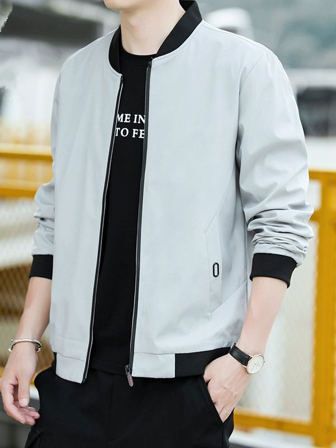 StyleCast x Revolte Men Bomber Jacket