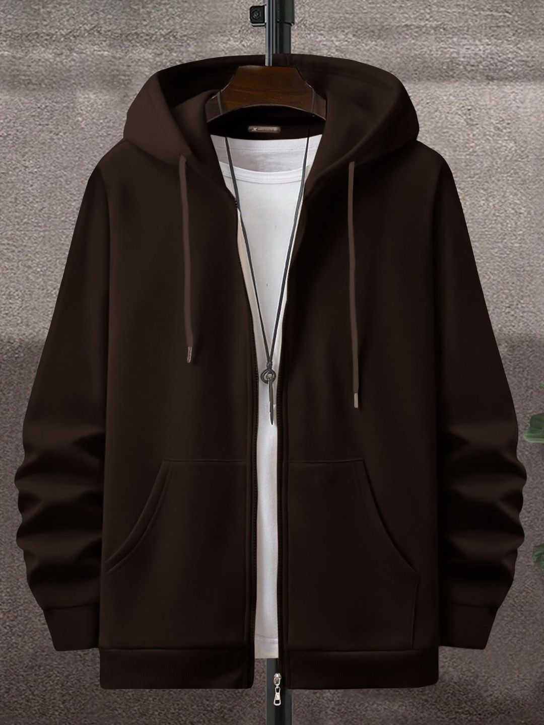JUMPCUTS Men Hooded Sweatshirt