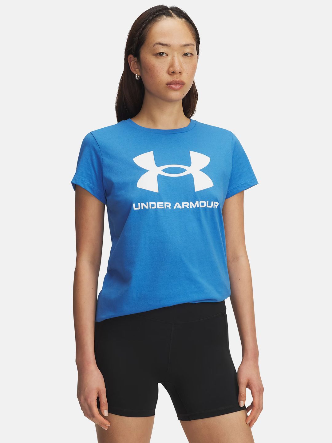 UNDER ARMOUR Brand Logo Printed Round Neck T-shirt