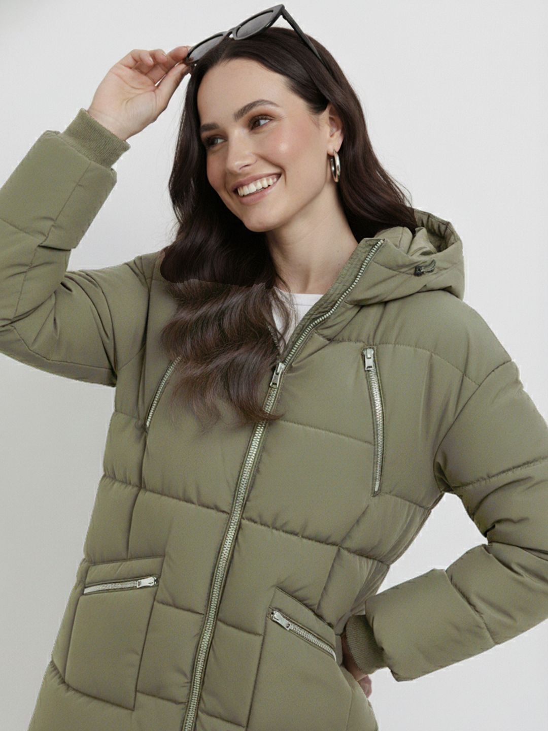 Mast & Harbour Hooded Padded Jacket