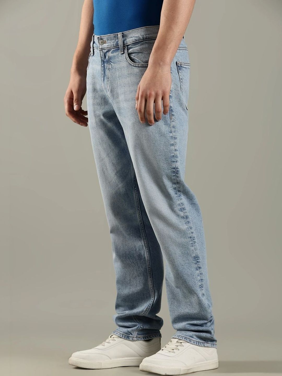 Slim Fit Mid-Rise Light Fade Jeans