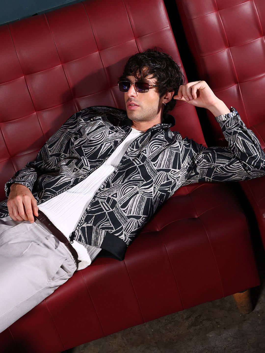 CAHOOT StrokeJacquard Light Bomber Jacket