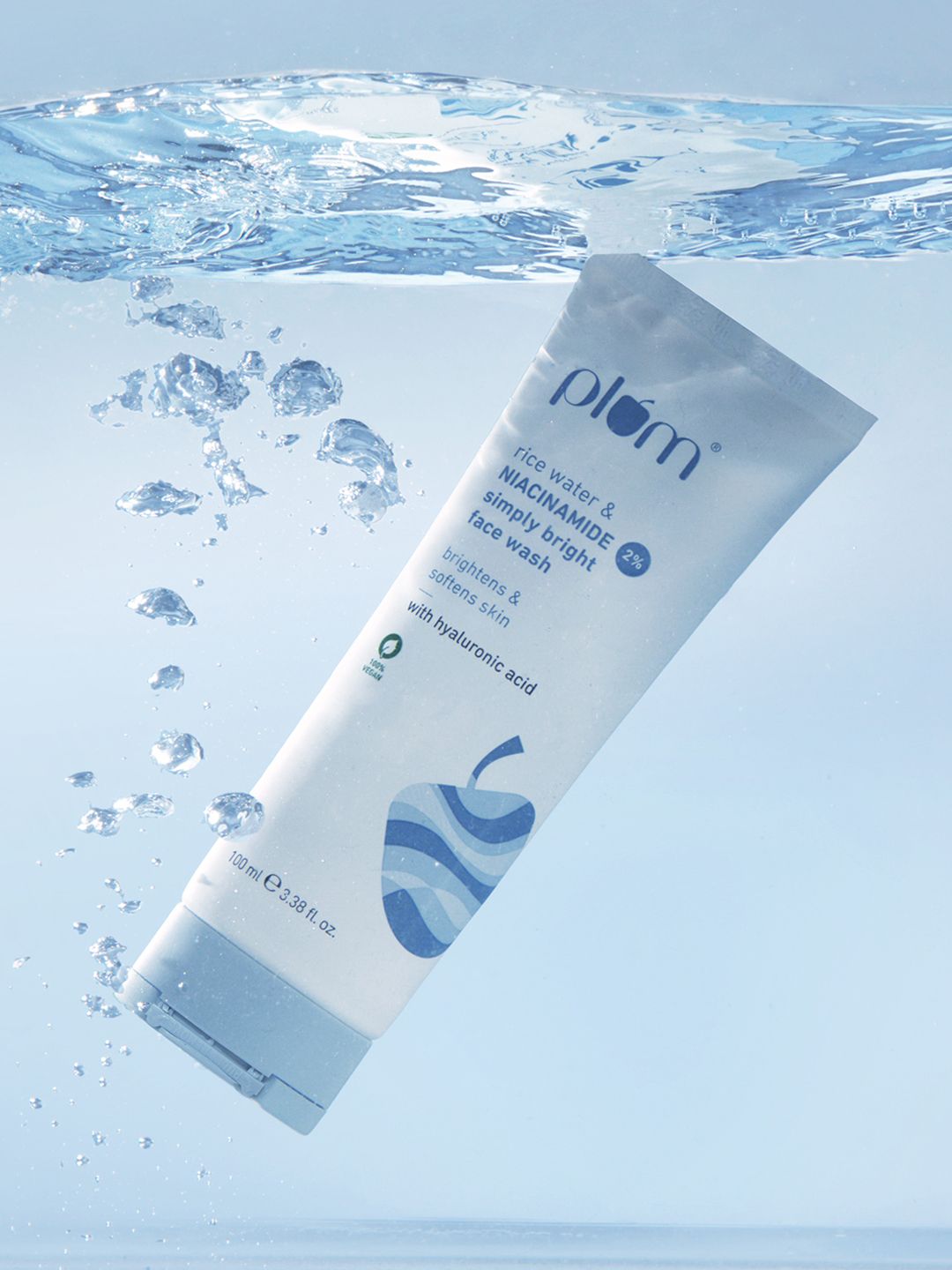 Plum Simply Bright 2% Niacinamide Face Wash With Rice Water-100ml