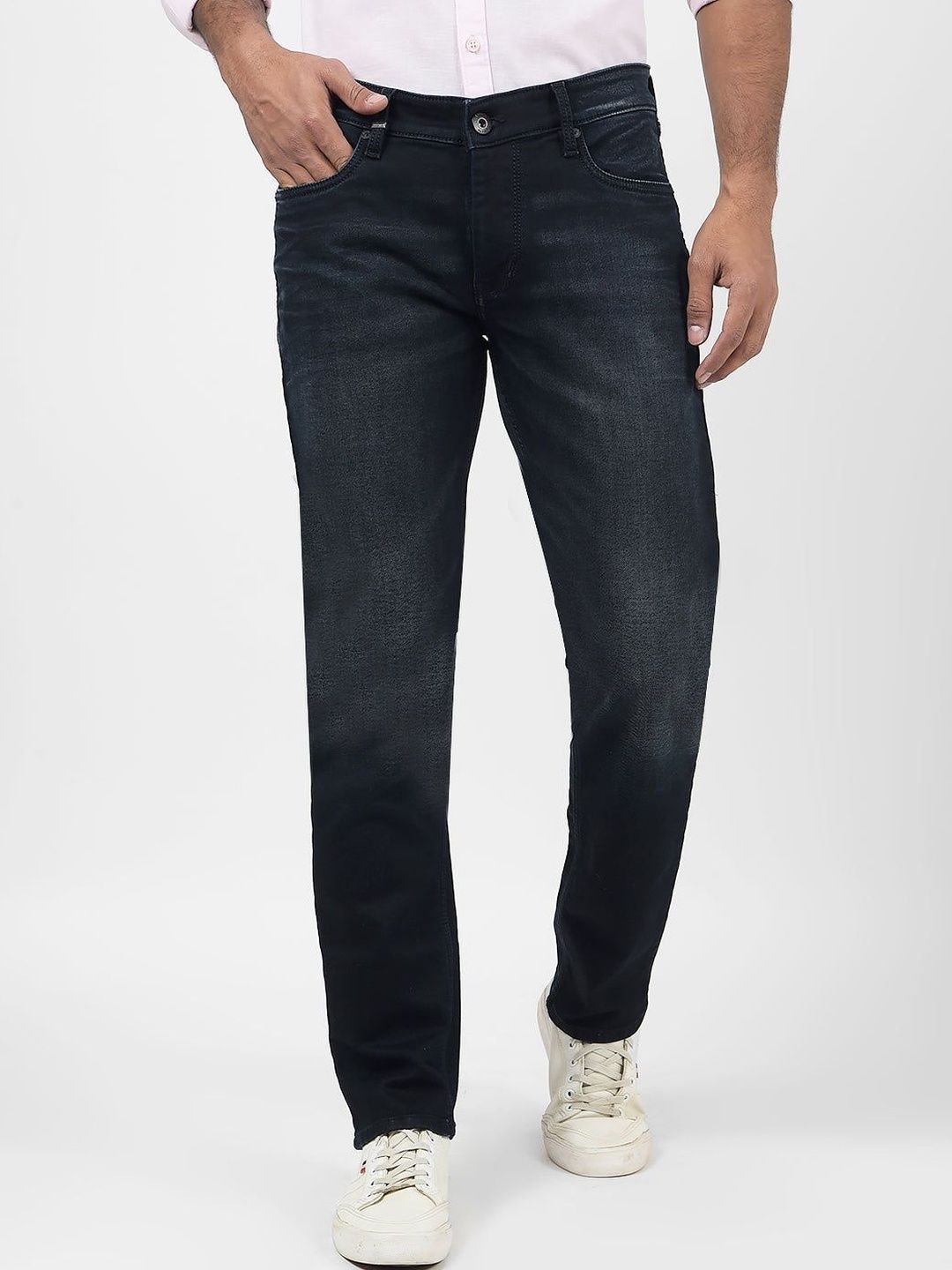 Numero Uno Men Skinny Fit Low-Rise Light Fade Stretchable Jeans