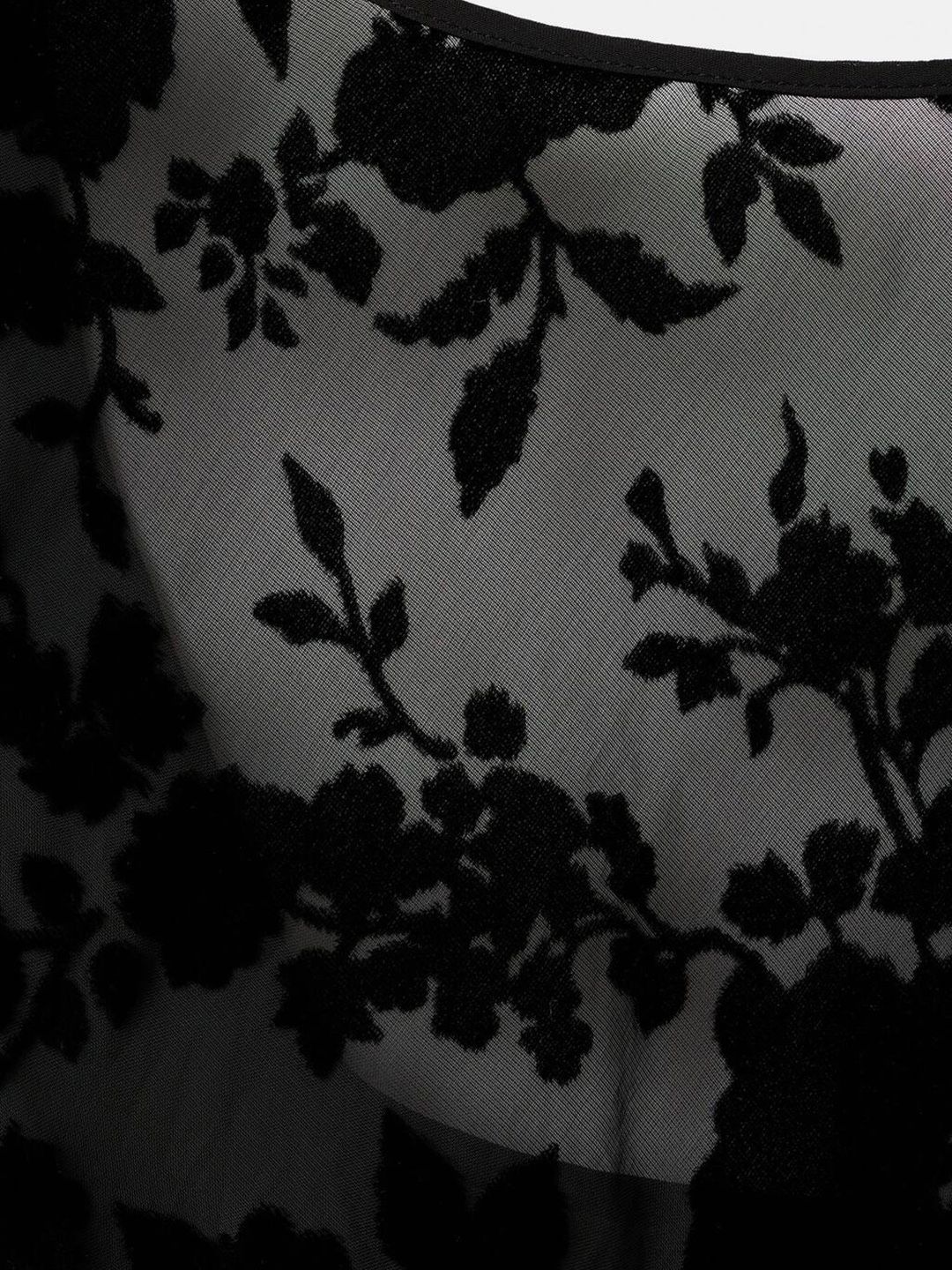 Floral Bell Sleeve Jacquard Maxi Dress
