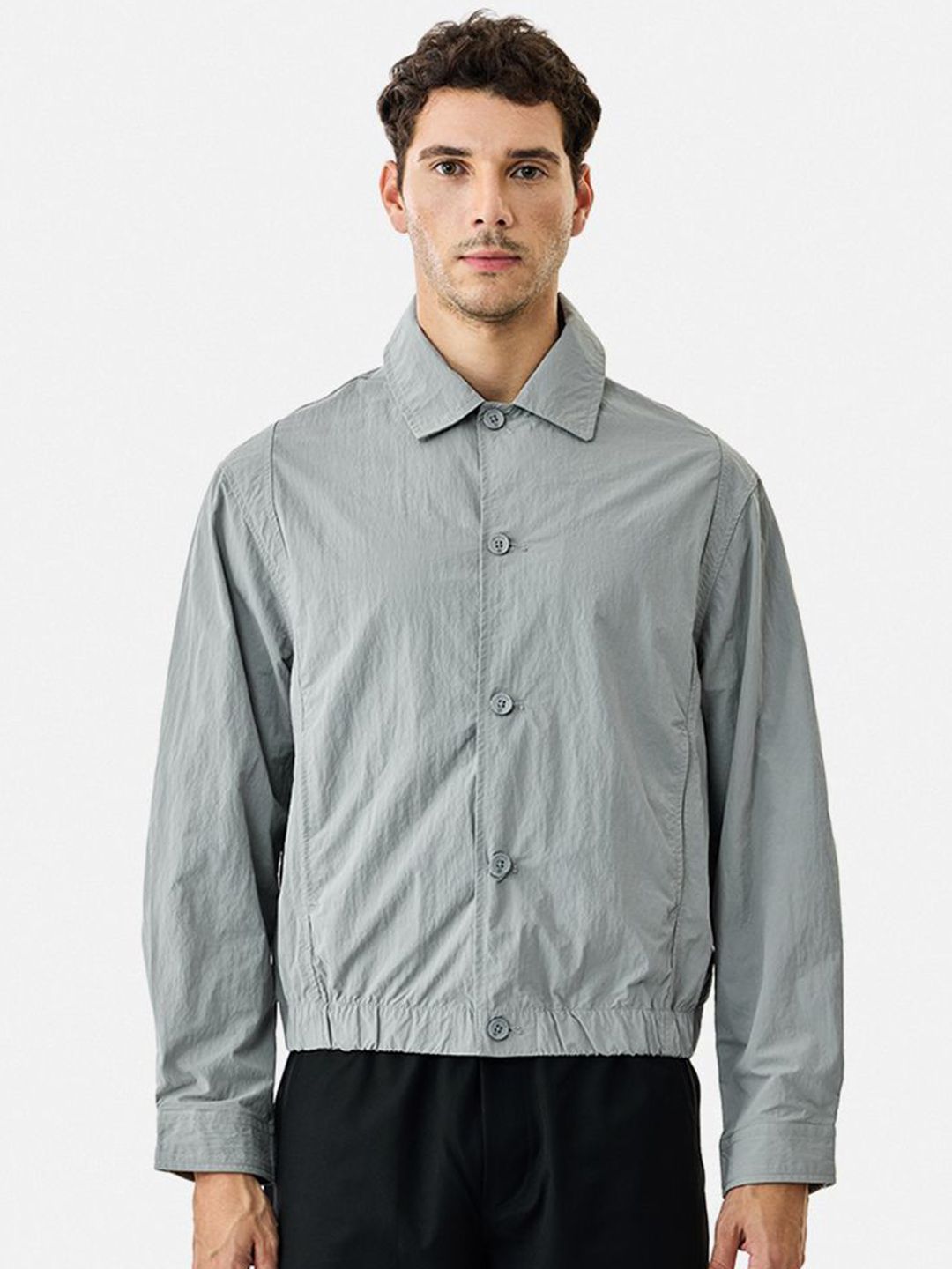 Snitch Grey Plain Jacket