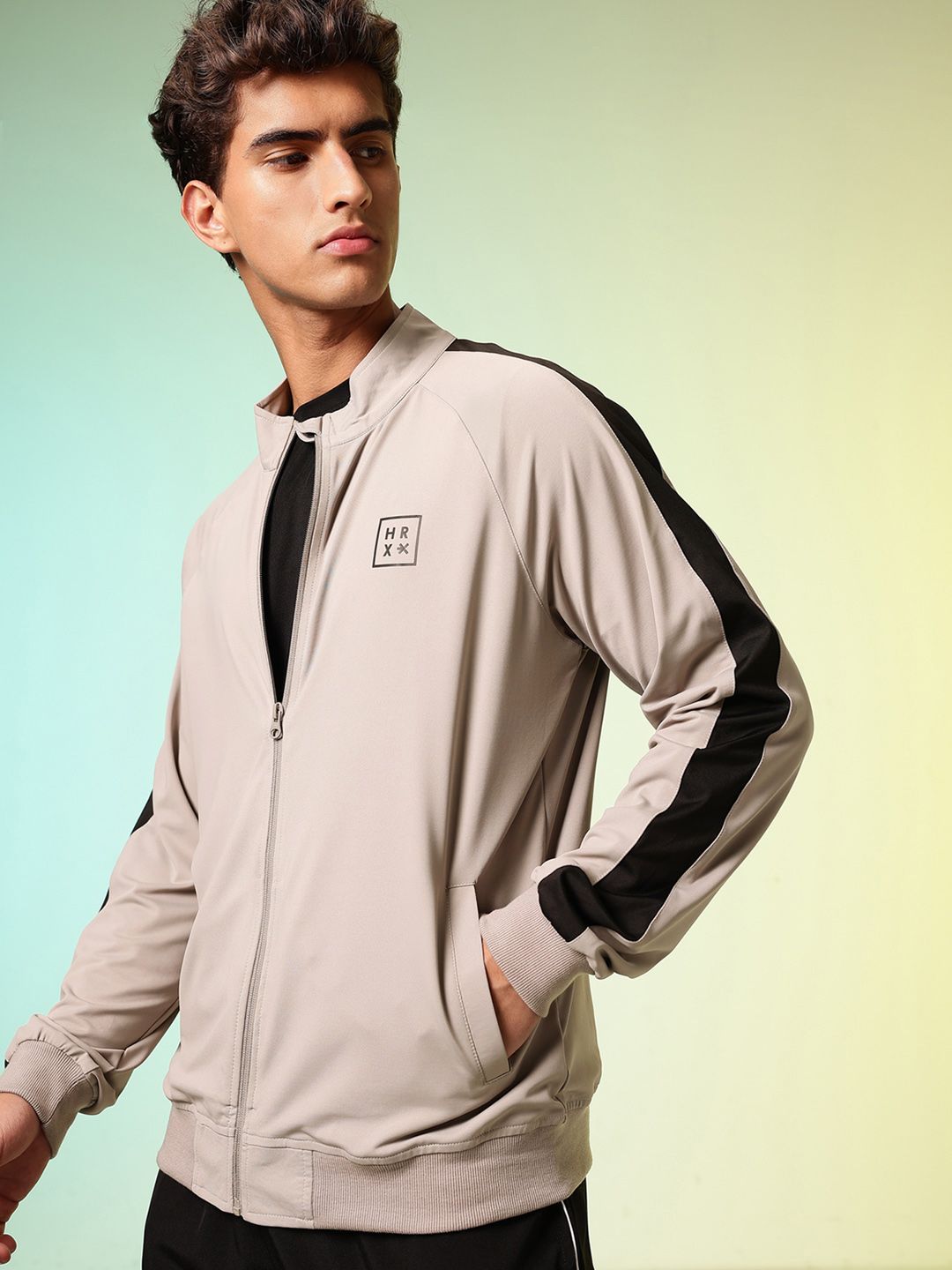 HRX by Hrithik Roshan Striped Training Sporty Jacket