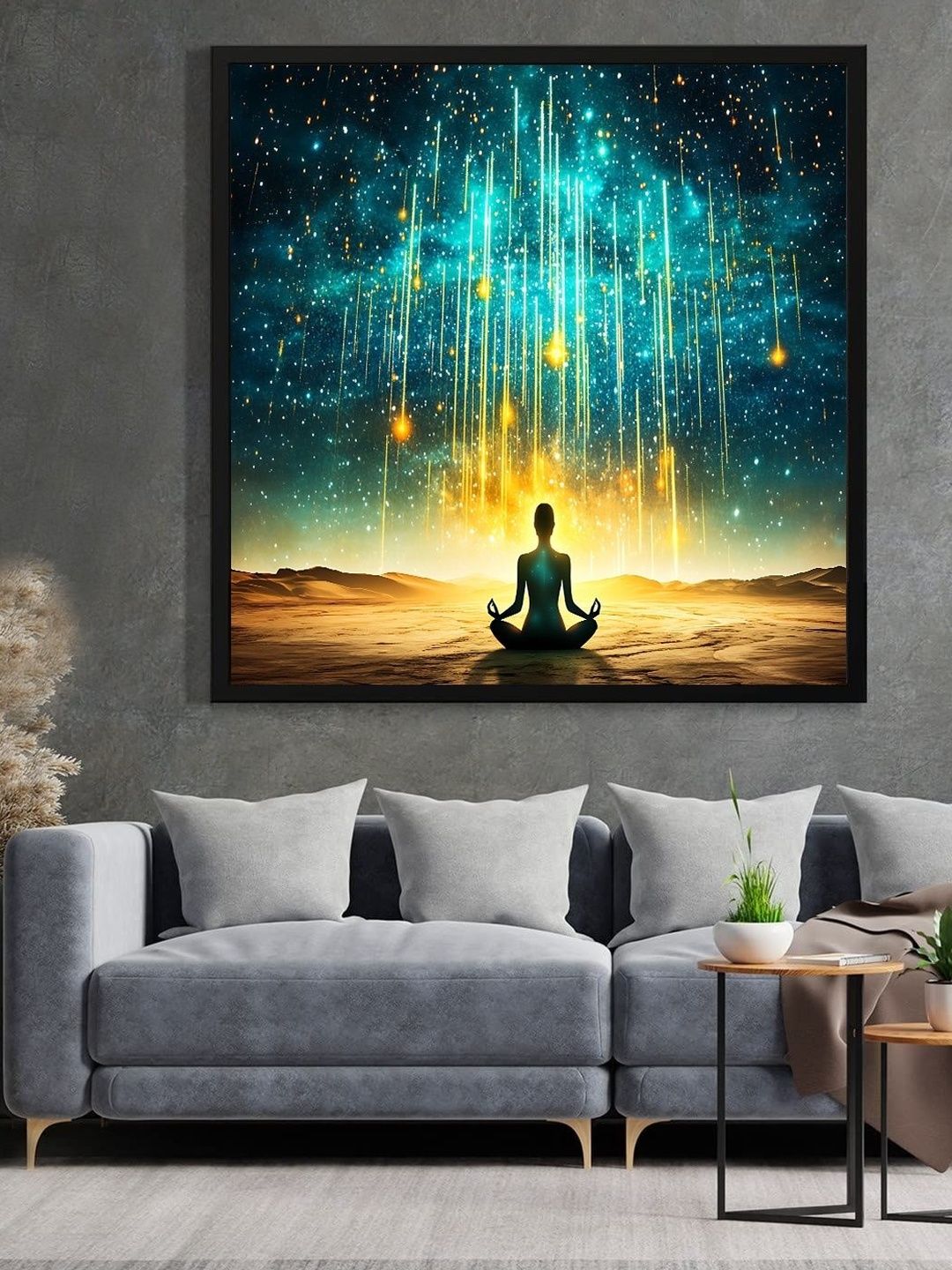 DECOR DADDY Meditation Printed Canvas Wall Paintings