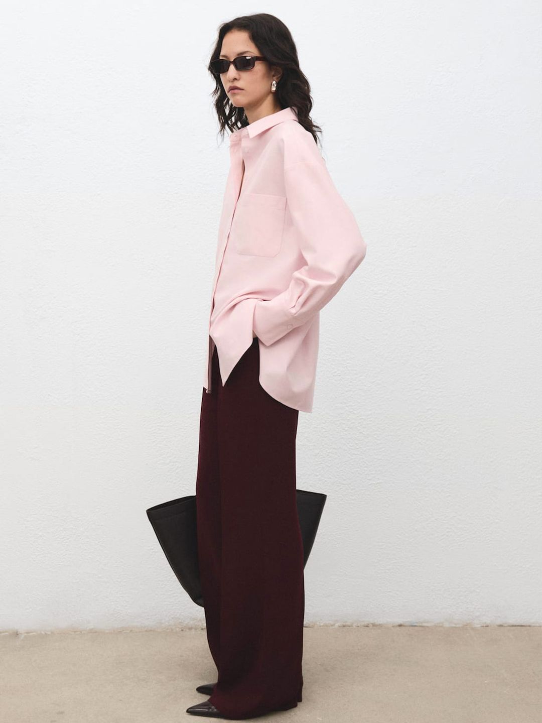 Spread Collar Casual Shirt