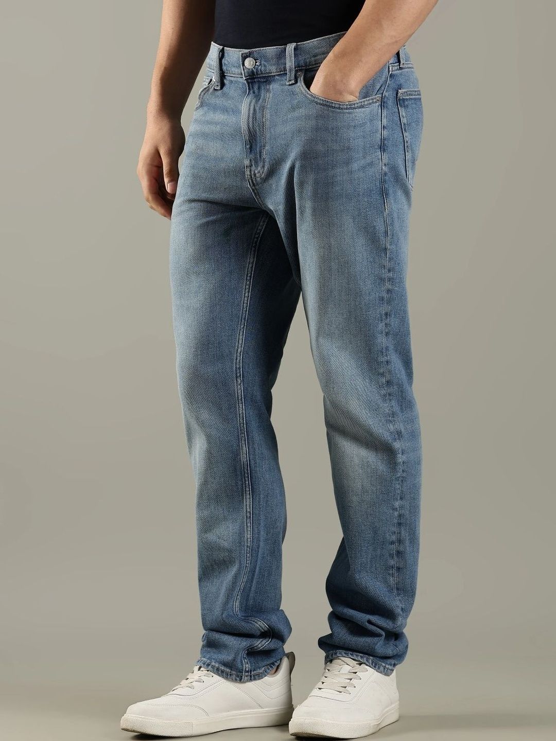 Slim Fit Mid-Rise Light Fade Jeans