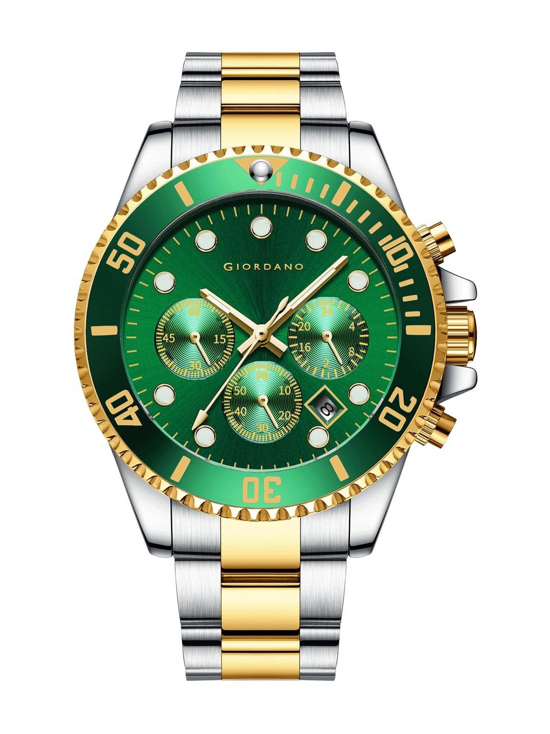 Buy GIORDANO Men Mother of Pearl Dial & Stainless Steel Analogue