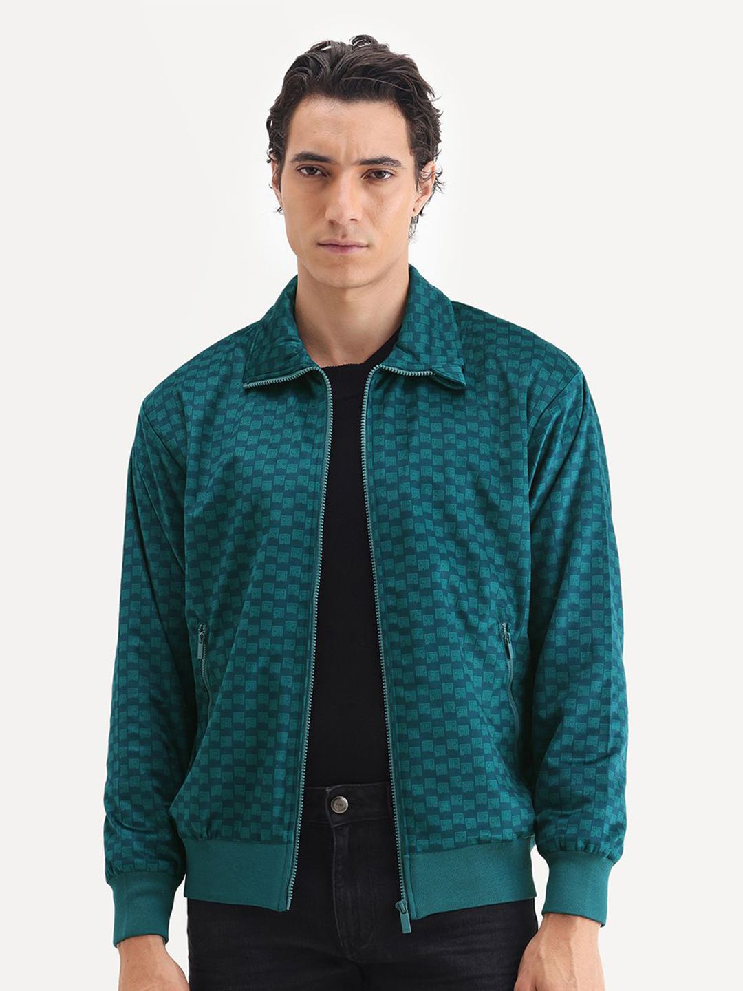 RARE RABBIT Men Open Front Jacket