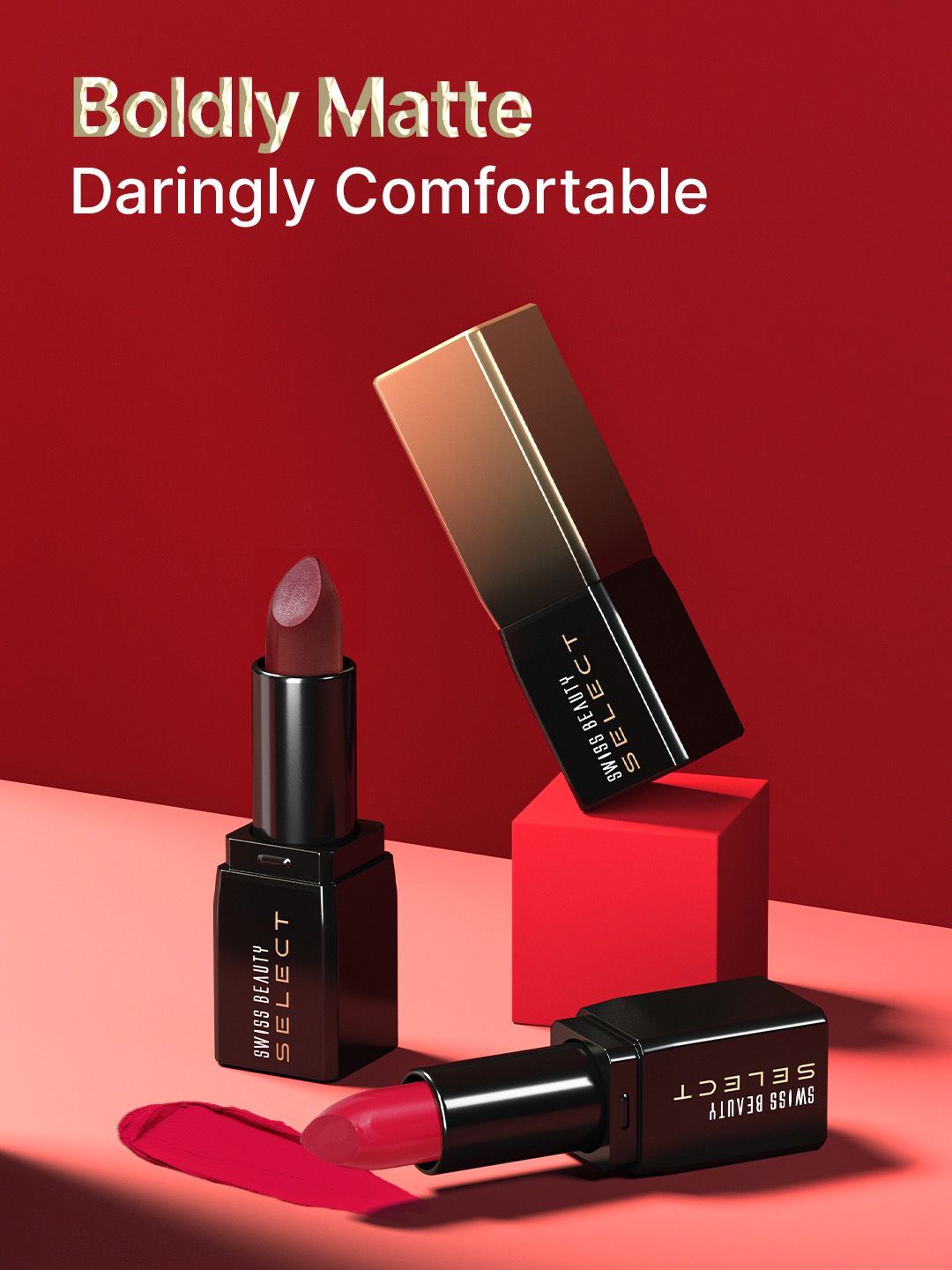 Buy SWISS BEAUTY Select Dare To Matte Lipstick 3.8g - Urban Pink