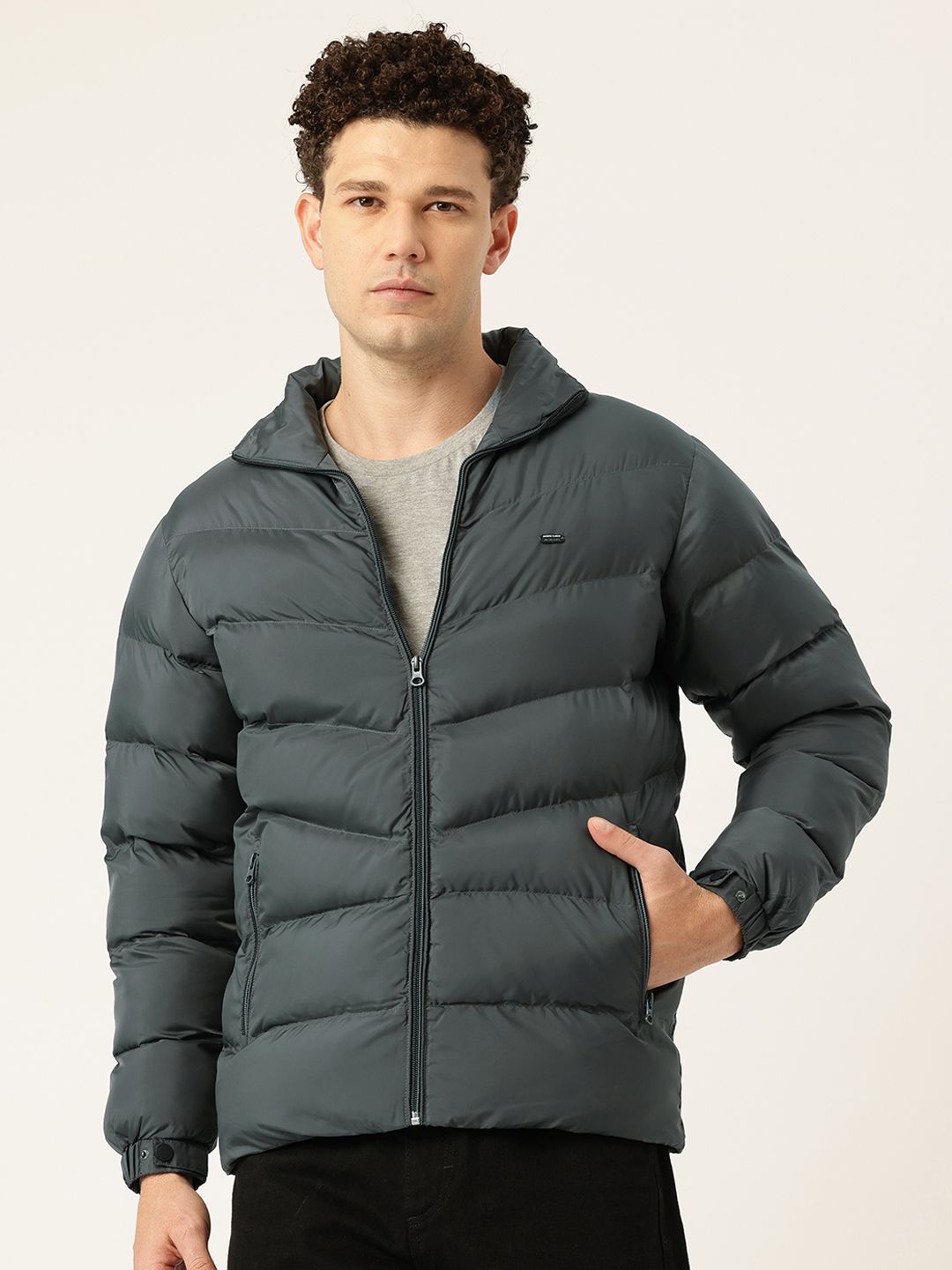 Monte Carlo Mock Collar Padded Jacket