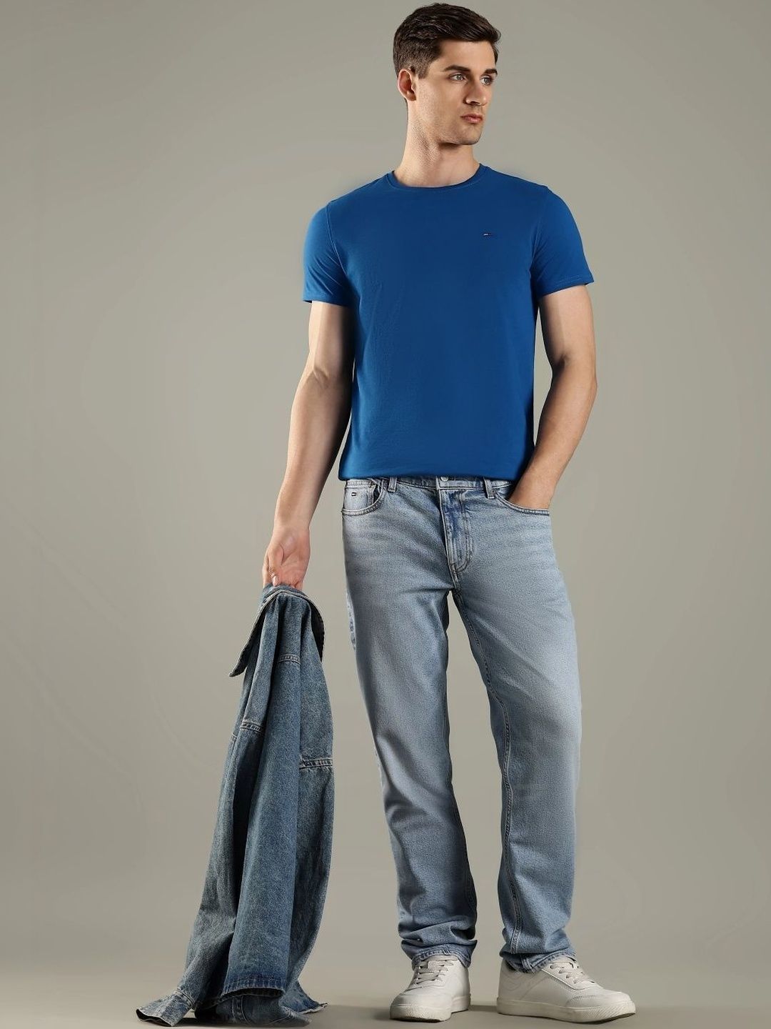 Slim Fit Mid-Rise Light Fade Jeans