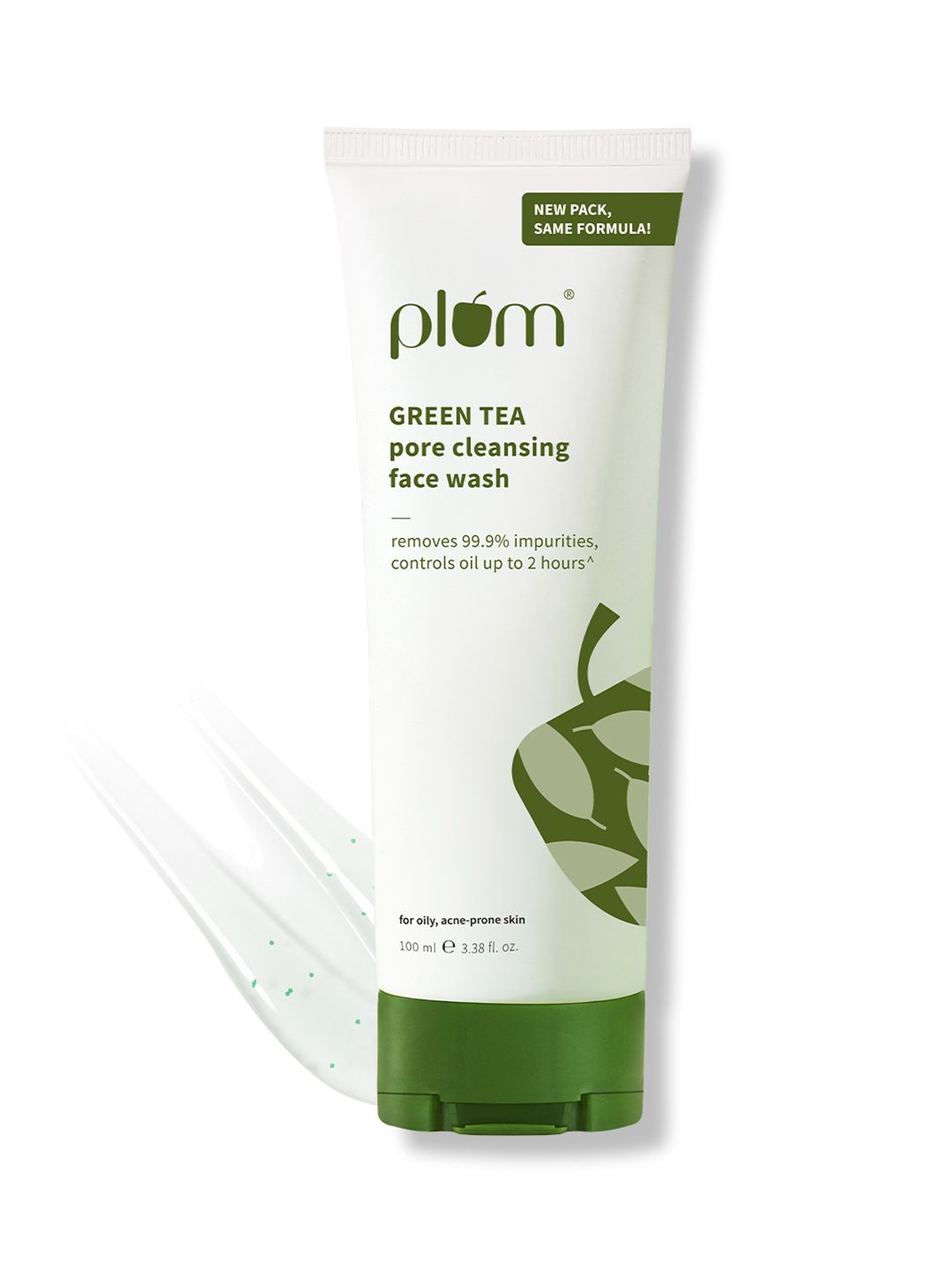 Green Tea Face Wash-100ml Plum Green Tea Pore Cleansing Gel Face Wash With Glycolic Acid To Fights Acne & Oil- 100ml