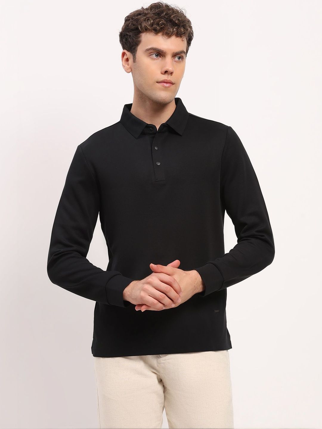Global Republic Men Polo Collar Pockets T-shirt