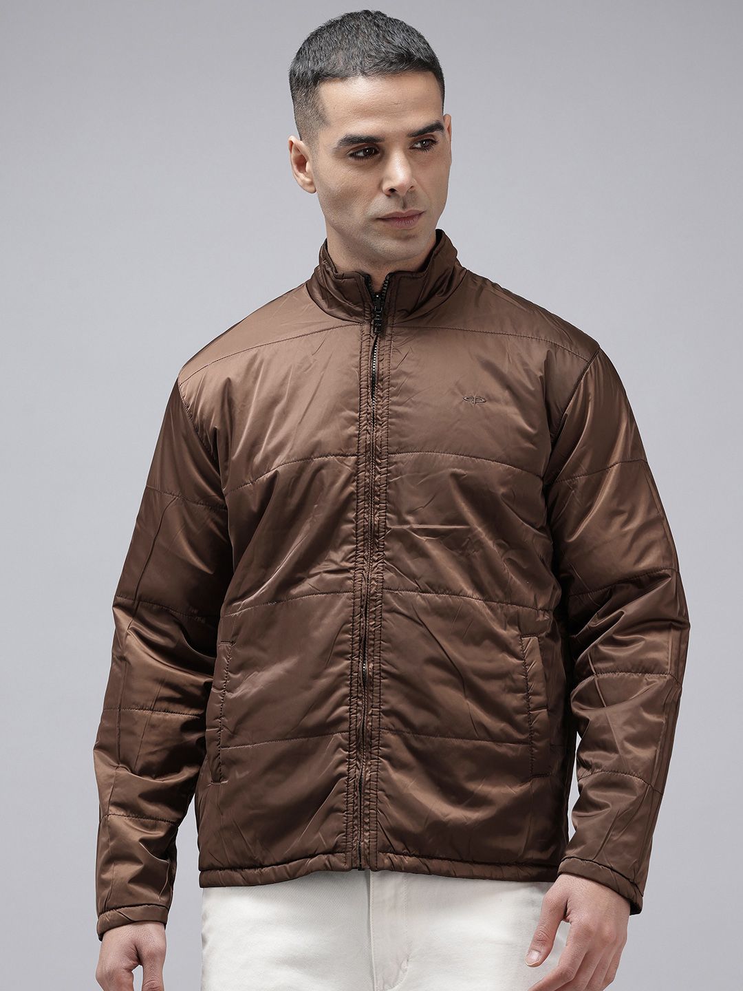 ColorPlus Mock Collar Reversible Quilted Jacket