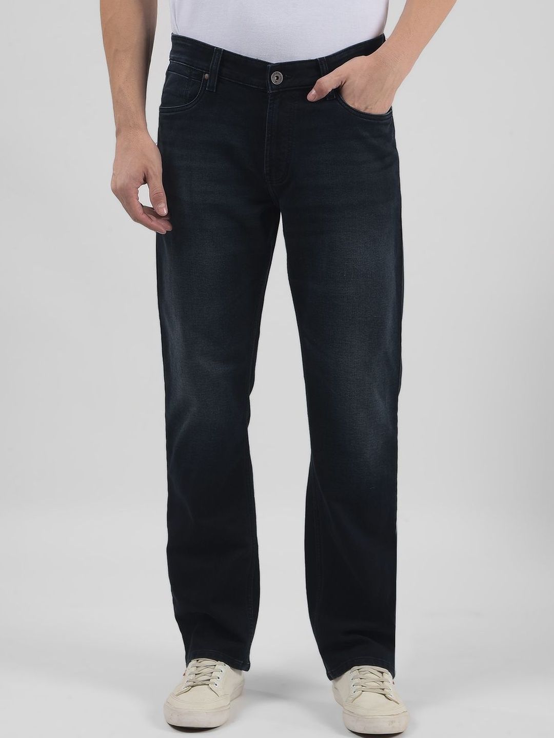 Numero Uno Men Regular Fit Mid-Rise Light Fade Stretchable Jeans