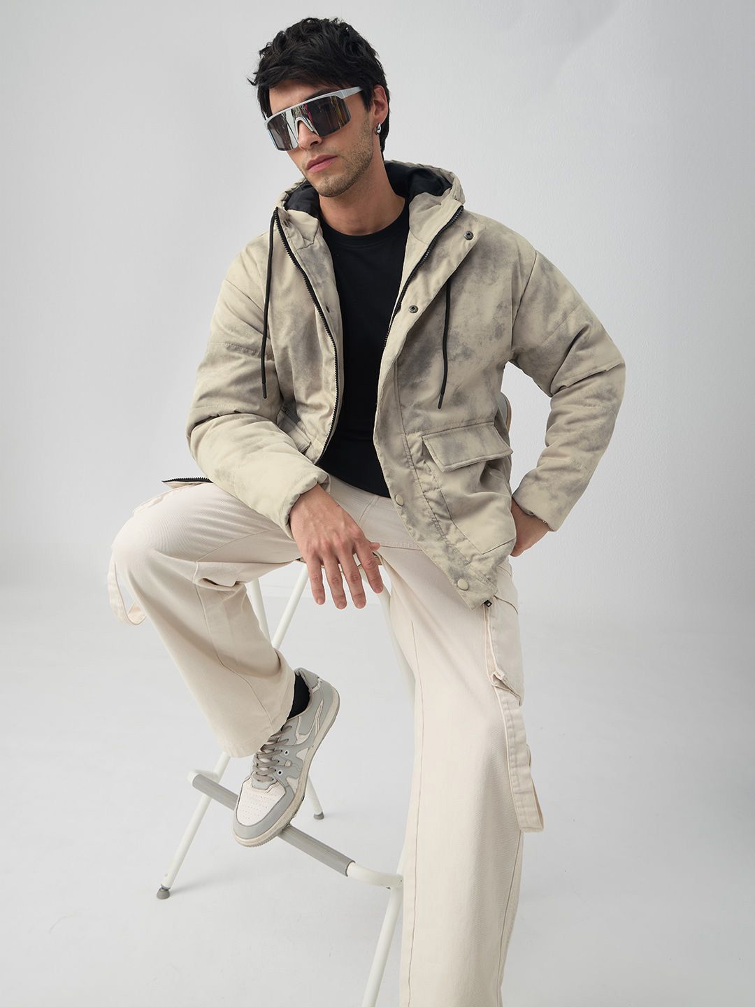Buy The Souled Store Men Tie and Dye Lightweight Puffer Jacket
