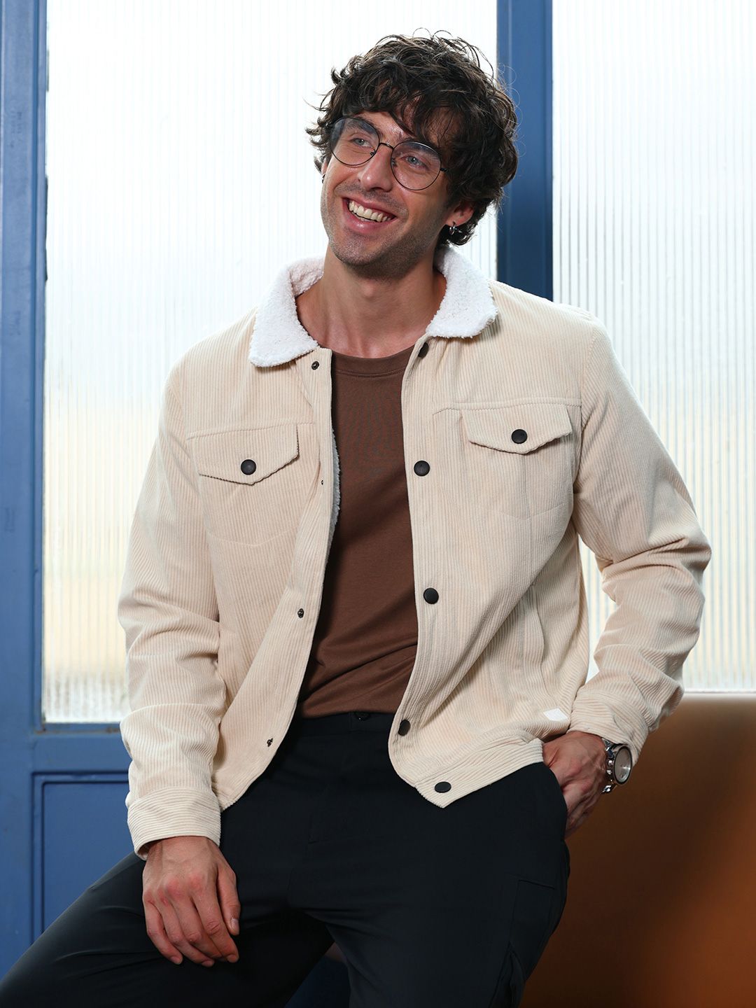 CAHOOT Men Corduroy Lightweight Jacket