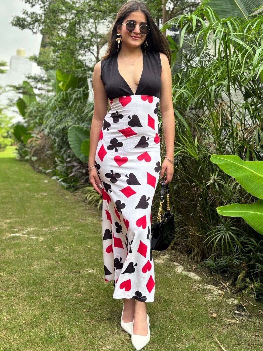 BAESD Print Bodycon Maxi Dress