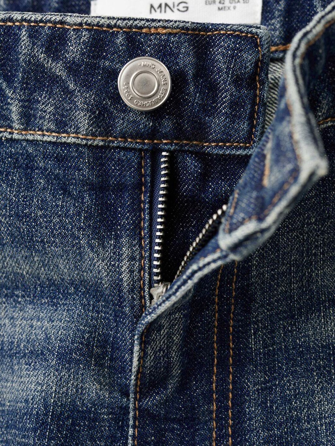 Flared Mid-Rise Heavy Fade Stretchable Pure Cotton Jeans