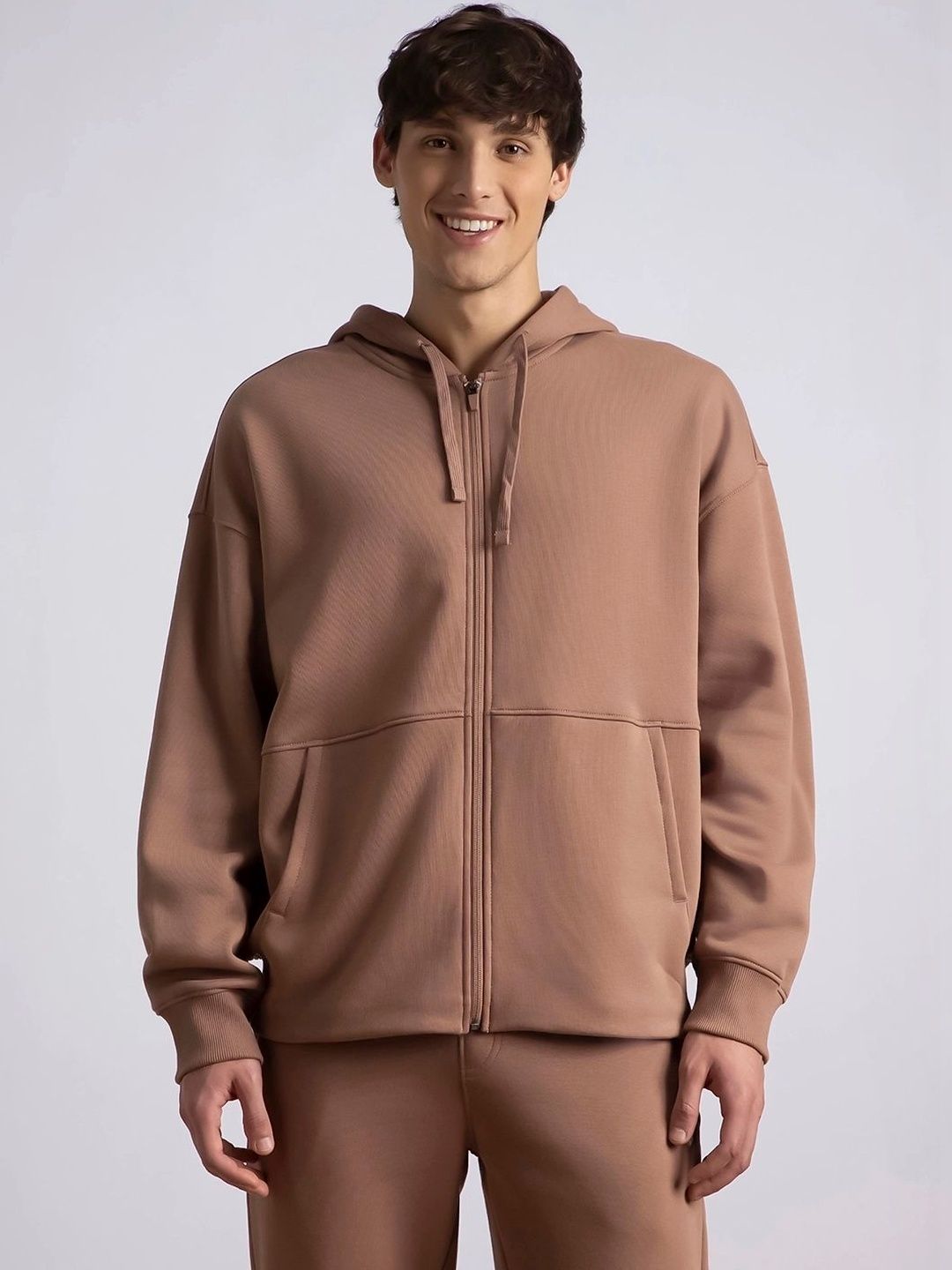 Jockey Oversized Super Combed Cotton Rich Fleece Jacket with StayWarm Technology - UM77